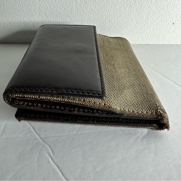 Gucci Rare Canvas & Leather Interlocking GG Compact Bifold Wallet Beige/Brown - Picture 13 of 17